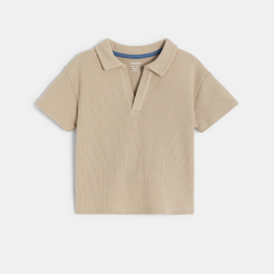 قميص بولو قطني اللون بيج...